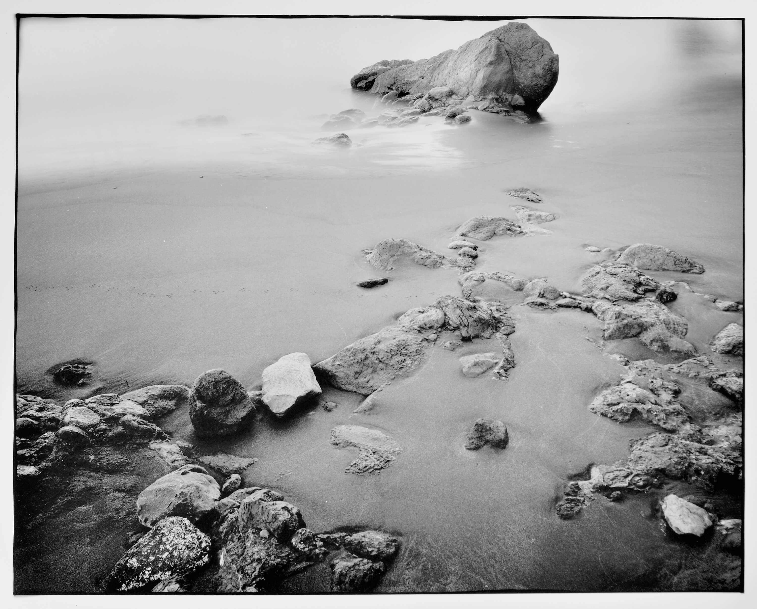 Black Beach, black &amp; white photographie, Gomera, Silvergelatine Print