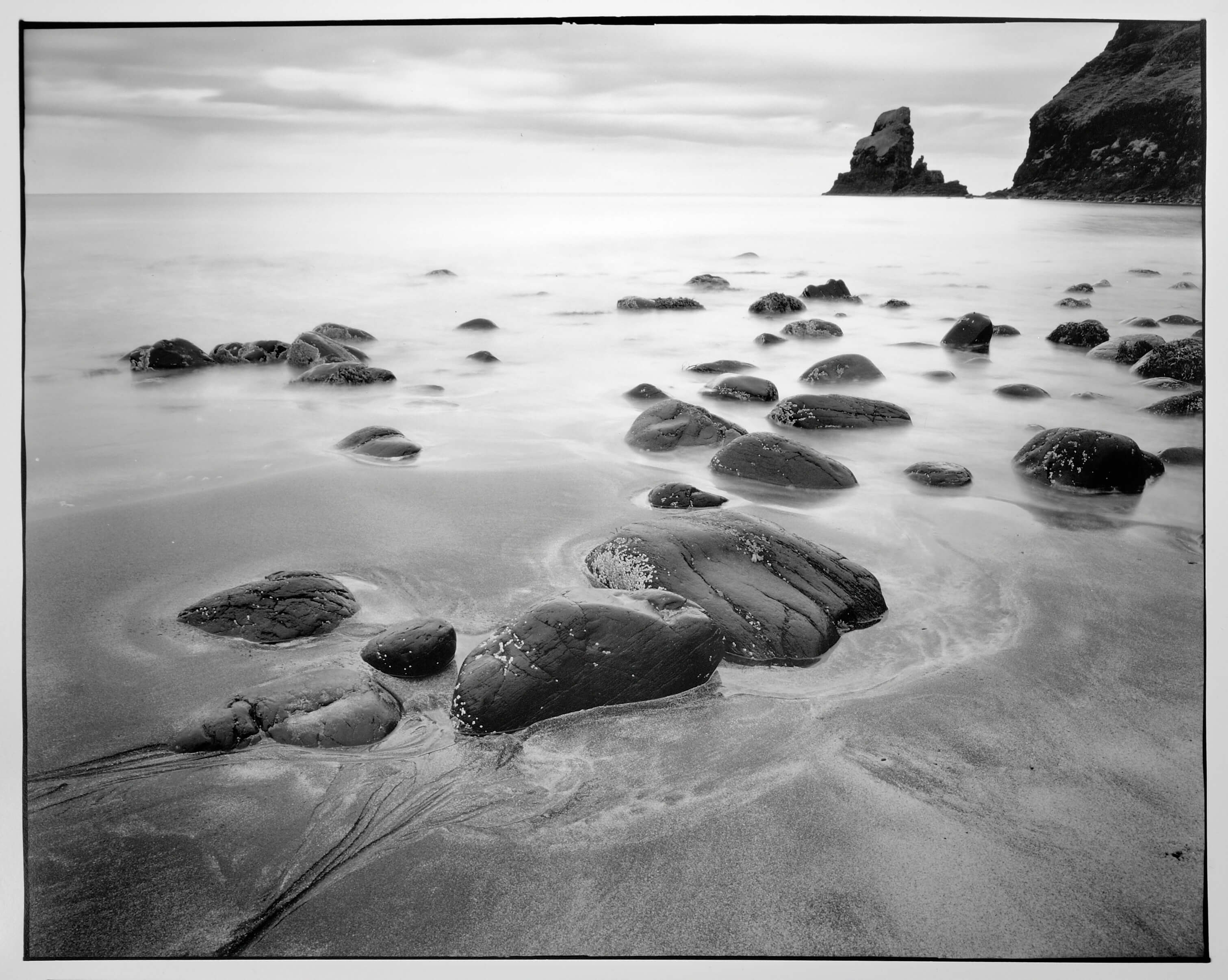 Barytprint, Silvergaelatine Black &amp; white, selenium toning, Talisker Bay Scottland