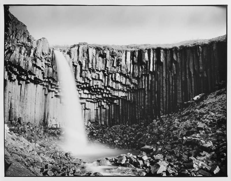 Wasserfall Island Waterfall, Island , Silvergelatine Print